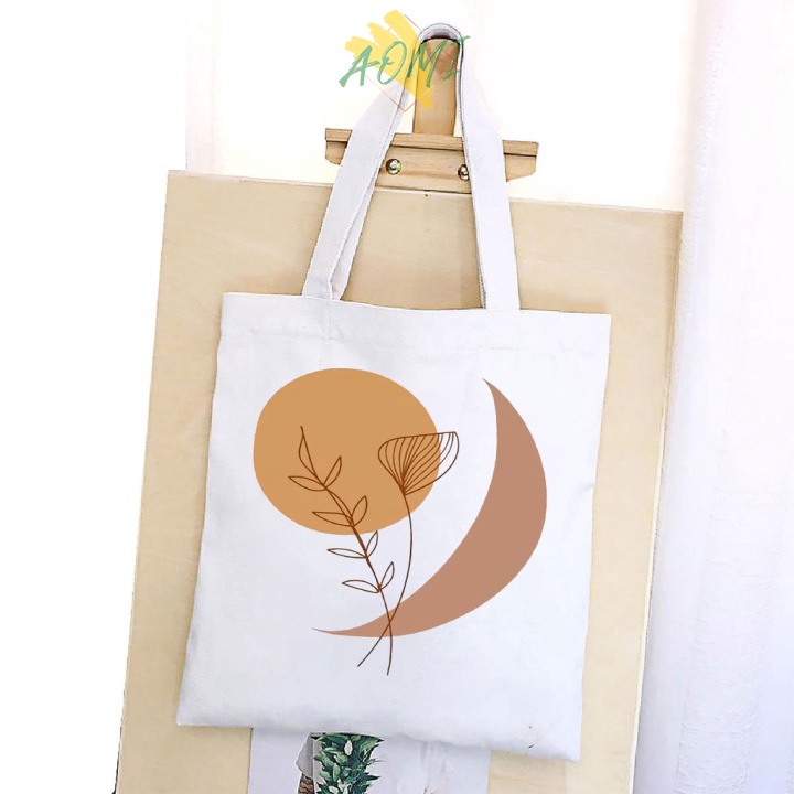[Nhiều mẫu Đẹp] TÚI VẢI ĐEO VAI JAPAN TOTE CANVAS BAG CÓ KHÓA KÉO SIZE LỚN 33x38cm AOMIVN PHONG CÁCH CÁ TÍNH HOT TREND A