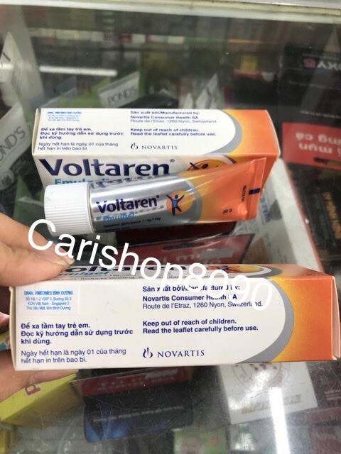 Voltaren gel-hỗ trợ giảm đau,xoa bóp bong gân