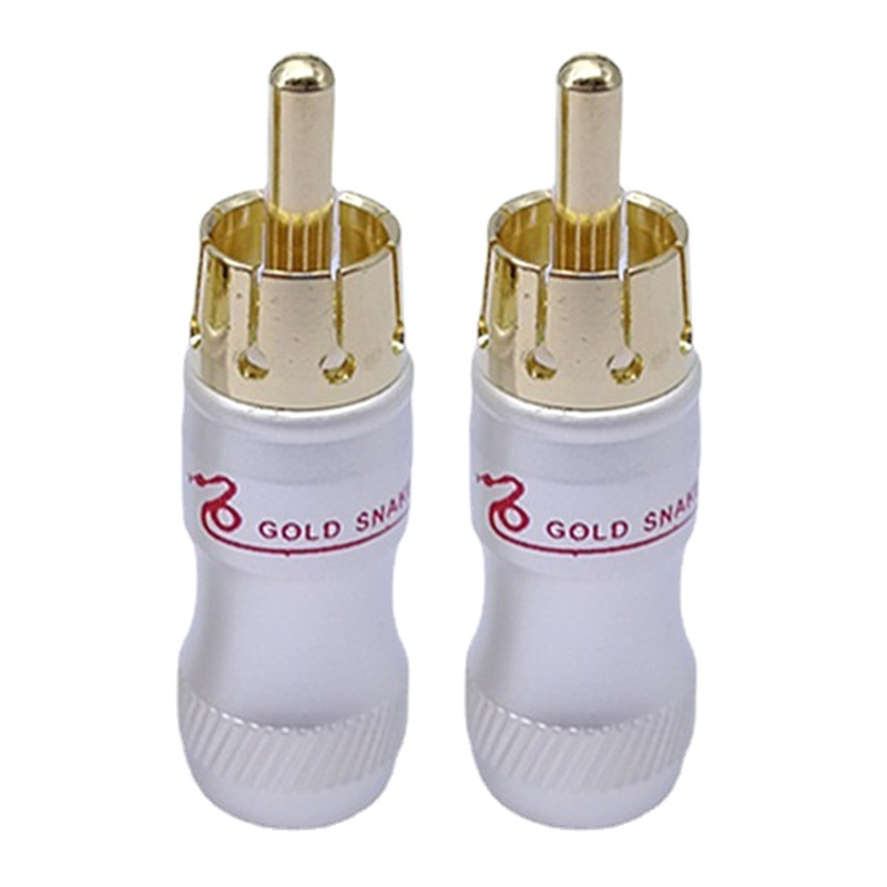 Phích Cắm RCA AV Hình Hoa Sen Bằng Kim Loại Gọn Nhẹ Chất Lượng Cao