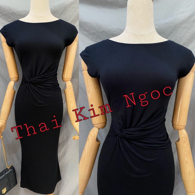Đầm dáng ôm thun xoắn eo | BigBuy360 - bigbuy360.vn
