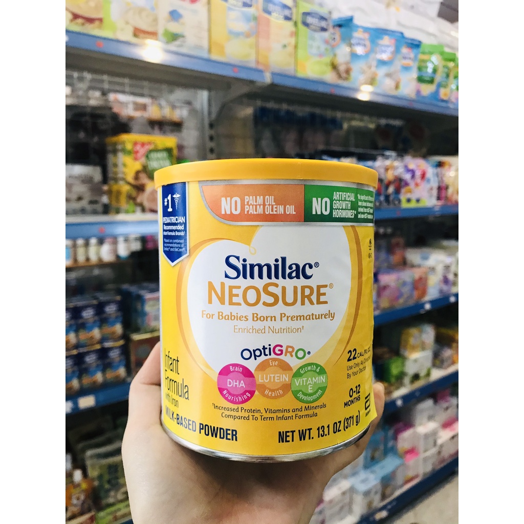 Sữa Similac Neosure 371g 646g nội địa Mỹ