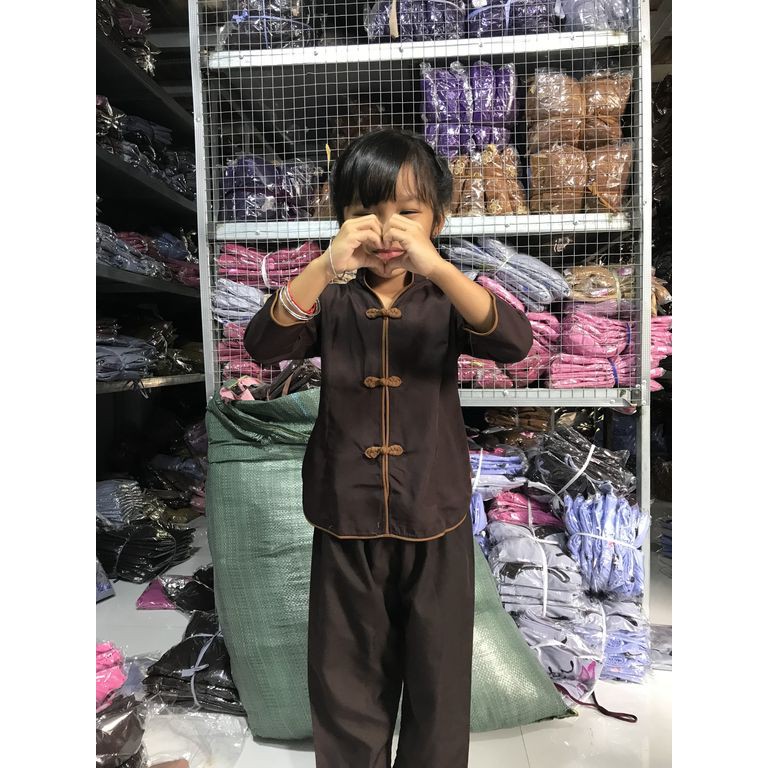 Đồ lam đi chùa, đồ đi chùa, đồ phật tử cho bé sẩm tàu