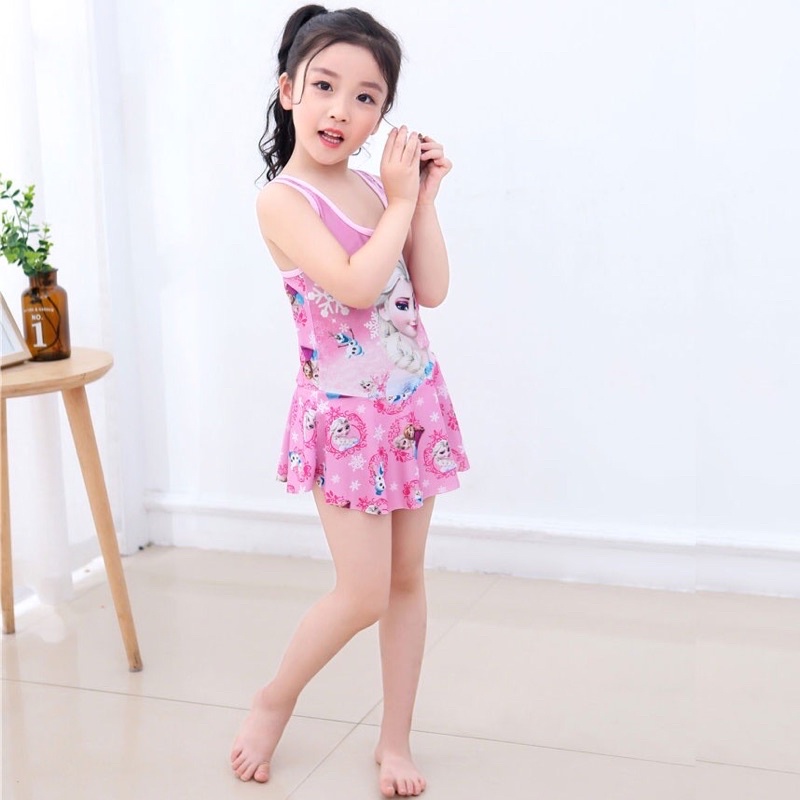 Đồ bơi bé gái HANA bộ liền thân cho bé gái hình elsa - sp 21