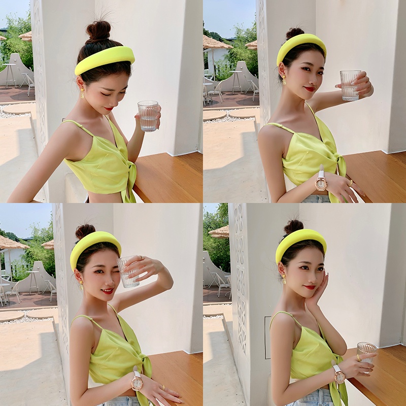 Băng Đô Cài Tóc Dày Dặn Mẫu Mới Thời Trang Mùa Xuân Cho Bé Gái