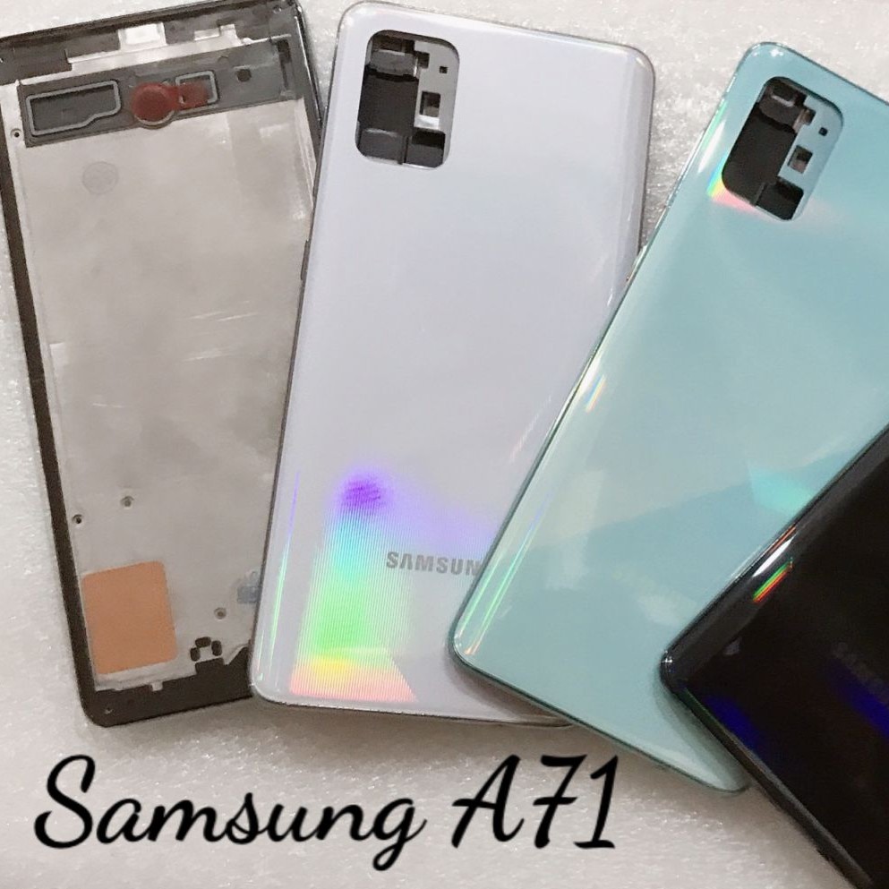 Bộ Vỏ Samsung Galaxy A71/ A715 Xanh Chính Hãng
