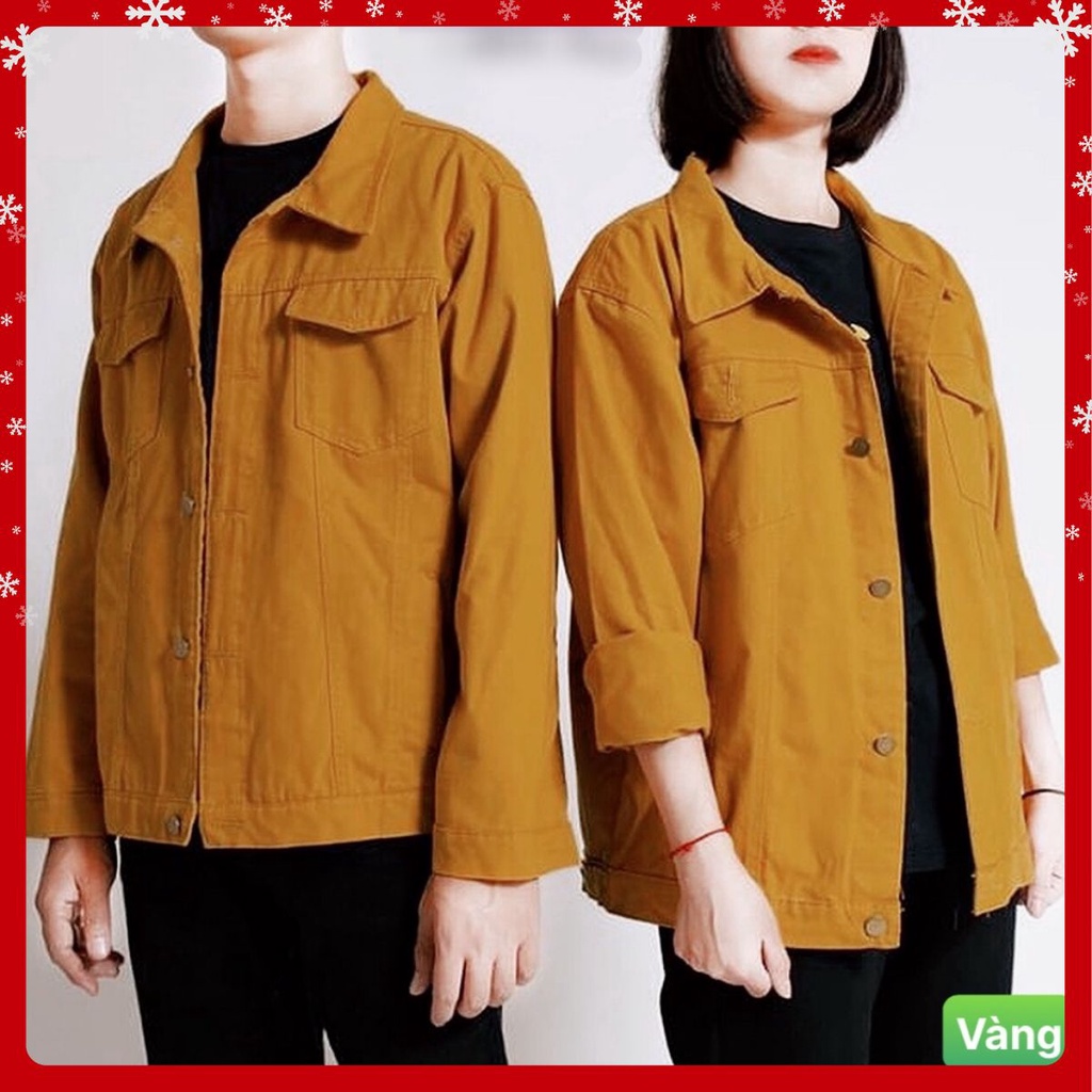 Áo Khoác Kaki Jean Nam - Nữ Chất Bò Rin Cao Cấp Đa Năng Phong Cách HA0512