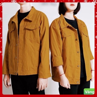 Áo Khoác Kaki Jean Nam - Nữ Chất Bò Rin Cao Cấp Đa Năng Phong Cách HA0512