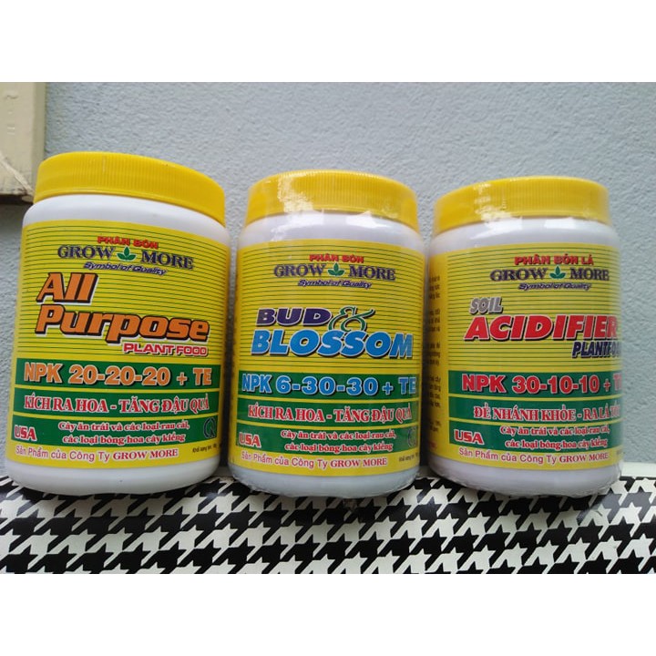 phân bón lá Grow More NPK 30-10-10, 20-20-20, 6-30-30