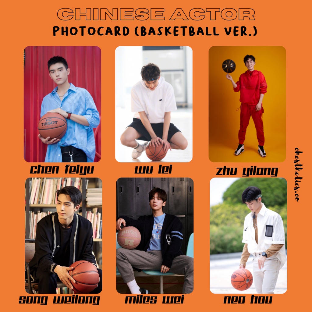 [ CHINA ACTOR ] Ảnh Card Bo Góc Diễn Viên Nam Trung Quốc - Chủ Đề Cầu Thủ Bóng Rổ [ PHOTOCARD ]