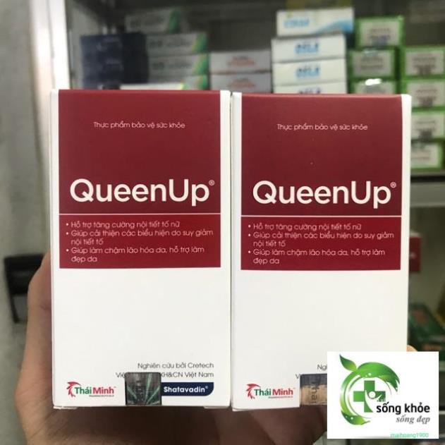 (CHÍNH HÃNG 6 TẶNG 1) QUEENUP- giảm triệu chứng bốc hoả, tiền mãn kinh
