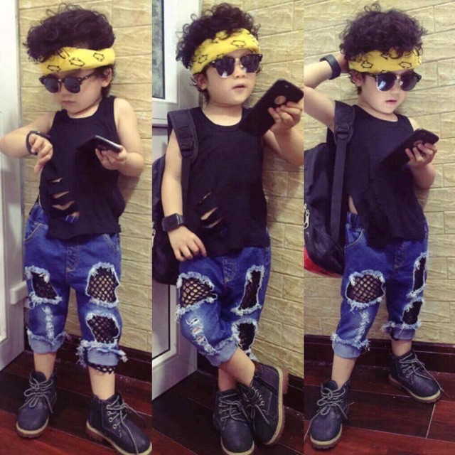 Quần bò rách cho bé