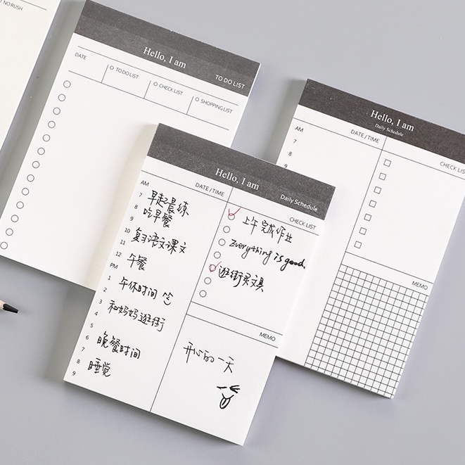 Sổ Tay Ghi Chú Ghi chép kế Hoạch tiện lợi To-Do-List-BiBiGa