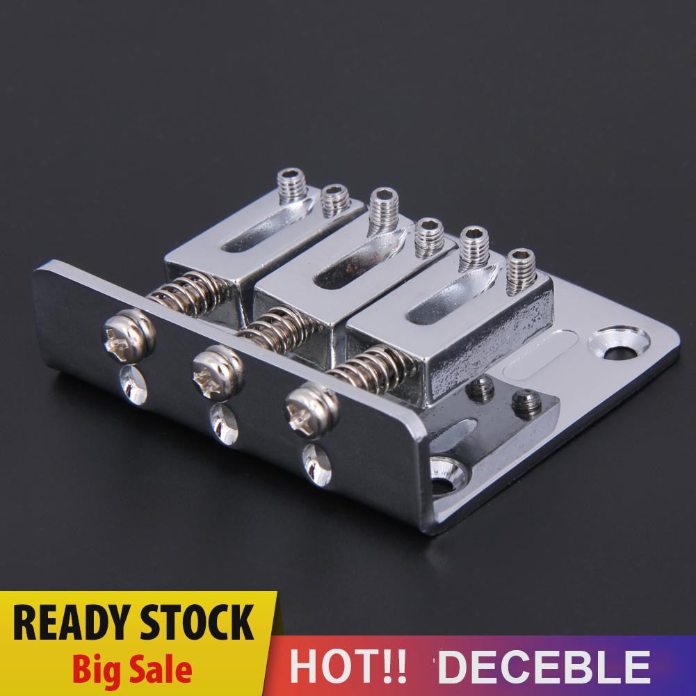 Deceble 50mm Adjustable Guitar Tailpiece for Cigar Box Guitar 3 String Hard-tail