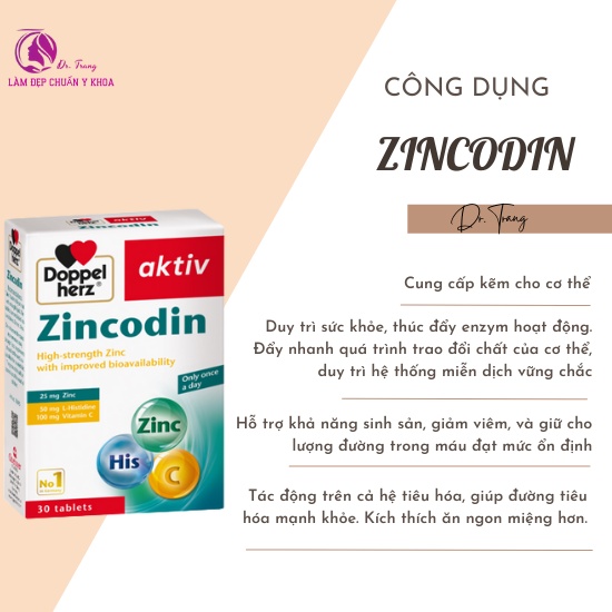 Zincodin Aktiv bổ sung vi chất tăng sức đề kháng