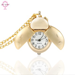 Đồng hồ quả quýt chạm khắc hình bọ rùa phong cách retro