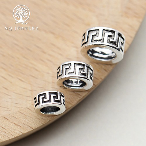 Charm bạc hạt great wall xỏ - NQ Jewelry