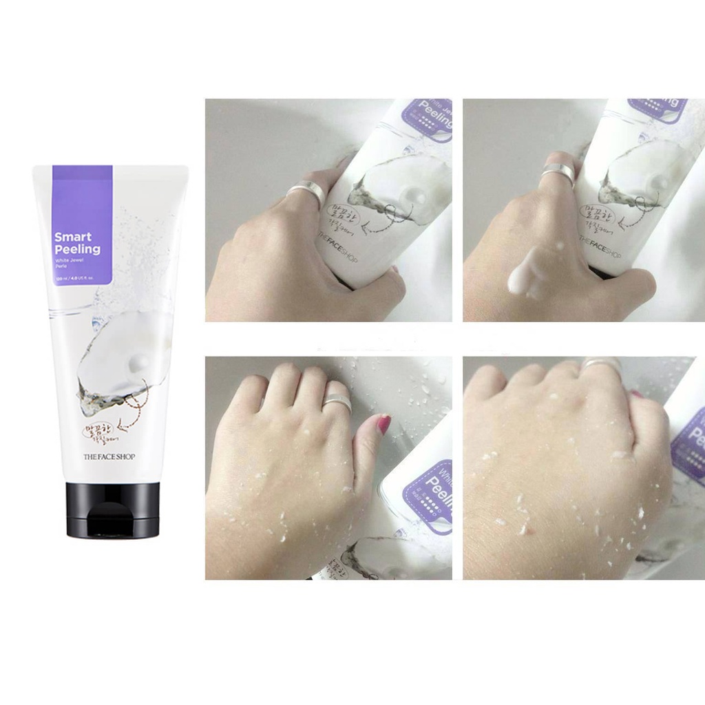 [Giá Sỉ] TẨY DA CHẾT / THE FACE SHOP /Tẩy Da Chết Ngọc Trai - White Jewel PeelingThe Face Shop Smart Peeling 120ml