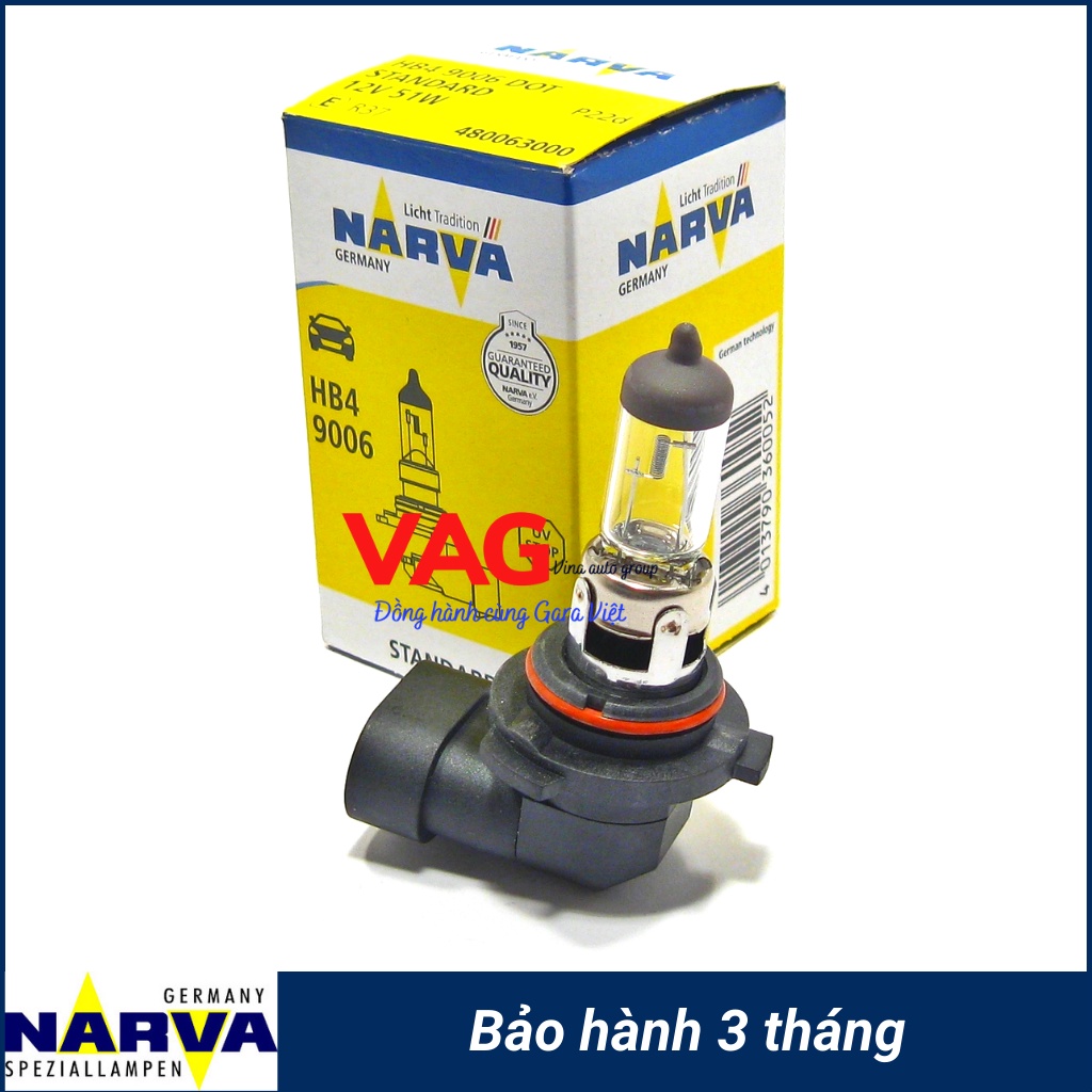Bóng đèn NARVA HB4 12V 55W chính hãng NARVA từ Đức
