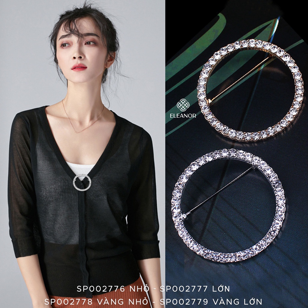 Ghim cài áo Eleanor Accessories trâm cài gắn ngọc trai nhân tạo sang chảnh phụ kiện trang sức thời trang đẹp