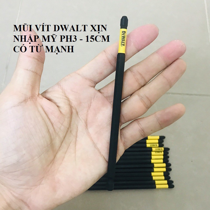 Đầu bắn vít Dwalt Nhập Mỹ Loại Xịn PH3 dài 15cm