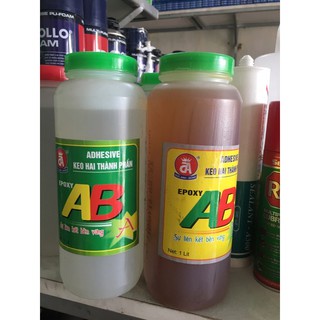 Keo AB 2 thành phần gắn gỗ 2 lít