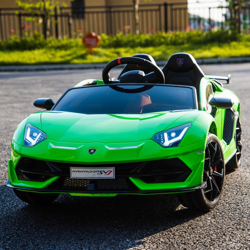Xe ô tô điện trẻ em 4 bánh 2 chỗ ngồi bản quyền Lamborghini