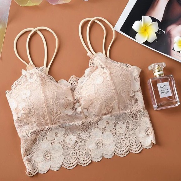 Áo bra 2 dây hoa cúc ren ôm ngực mềm mịn - 𝐁𝐫𝐚-𝟎𝟔 | BigBuy360 - bigbuy360.vn