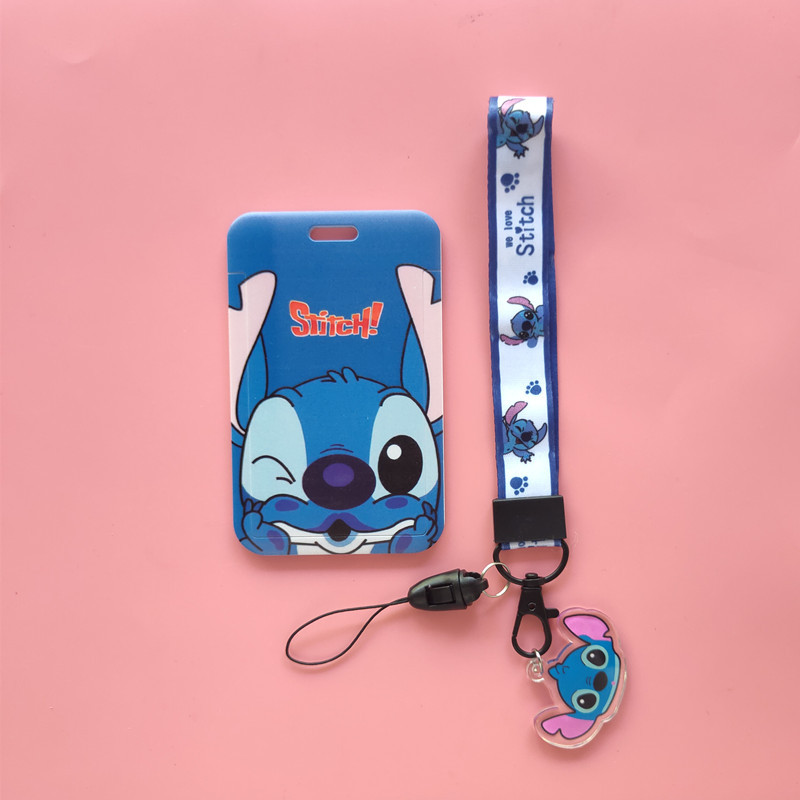 Ví Đựng Thẻ Hình Stitch Disney Lilo & Stitch Ezlink Dễ Thương Kèm Dây Đeo Và Móc Khóa