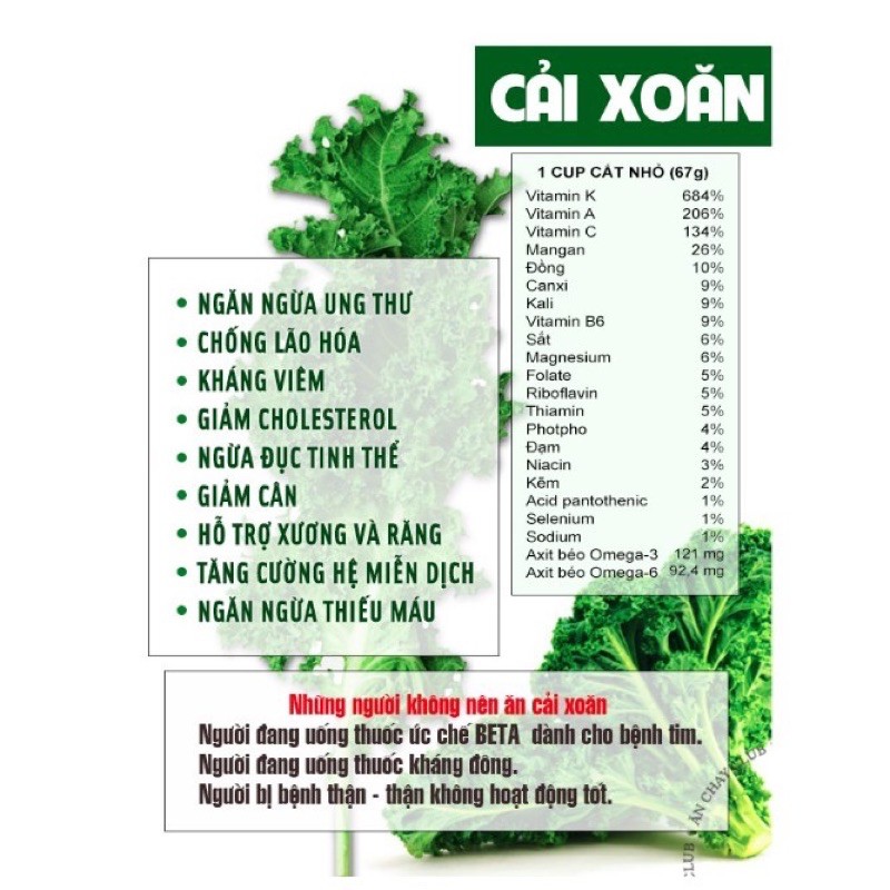 Bột cải xoăn (cải kale) 50gr Behena