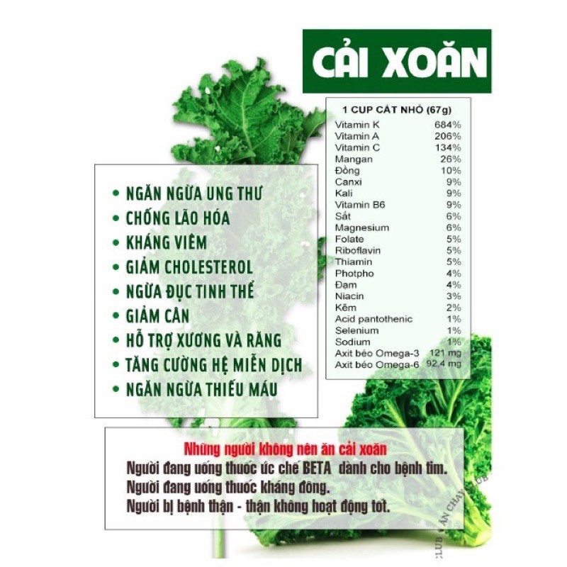 Bột cải xoăn (cải kale) 50gr Behena