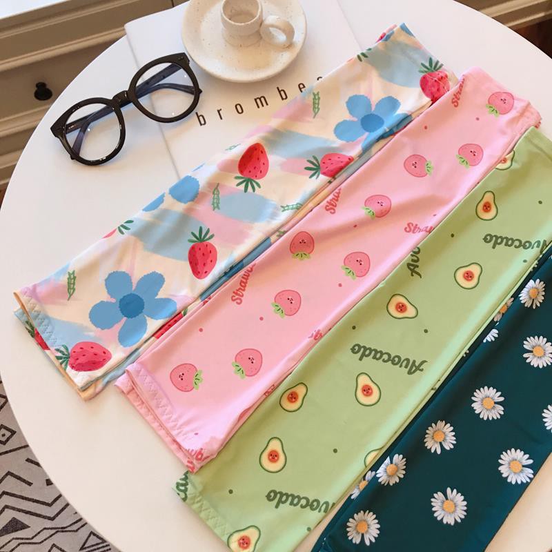 Kem chống nắng nữ băng lụa dễ thương tay áo lưới màu đỏ trong Hàn Quốc cánh bảo vệ lái xe mùa hè mỏng hoang dã g