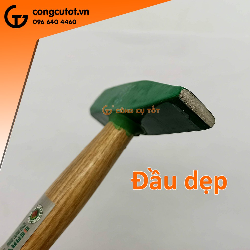 Búa đầu dẹp cán gỗ Berrylion 200g