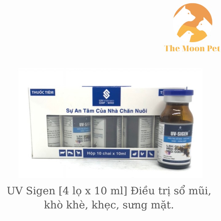 UV Sigen  Gà đá sổ mũi- Khò khè, khẹc- Sưng mặt