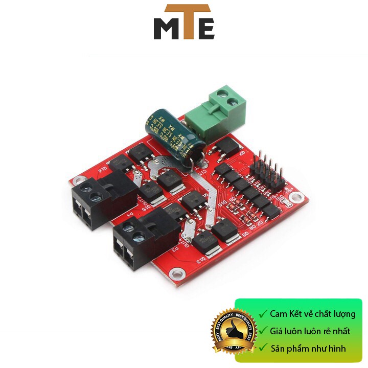 Mạch điều khiển tốc độ động cơ và đảo chiều - cầu H đôi 2x160W 12v 24V 7A