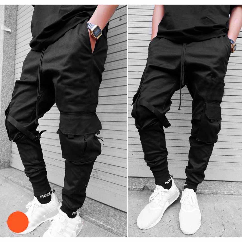 Quần Jogger kaki túi hộp ⚡️ VẢI ĐẸP + ẢNH THẬT ⚡️Quan dài ống bó thời trang nam nữ có khóa gài - đi chơi học du lịch M01