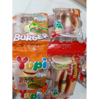 [ Giá Dùng Thử ] - 1 viên kẹo dẻo hamburger Yupi