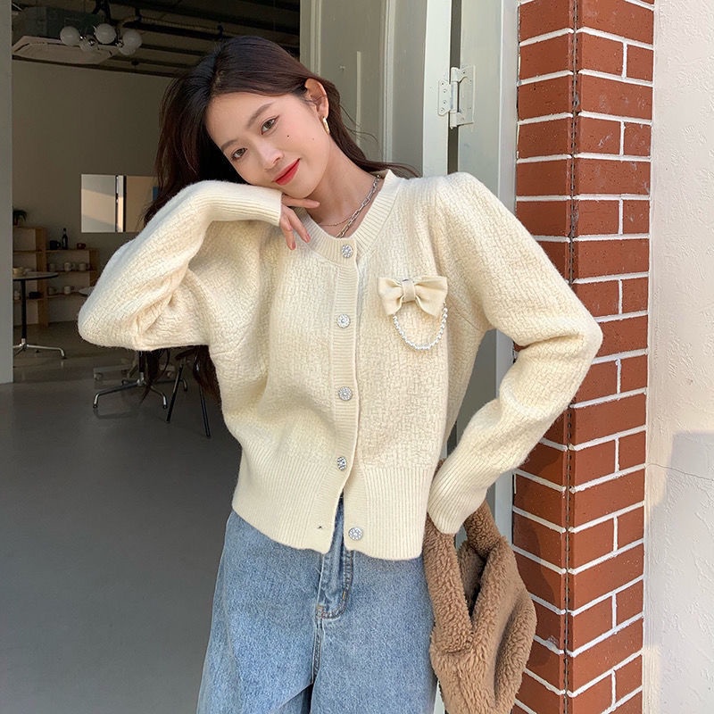 Áo Khoác Cardigan Dệt Kim Thiết Kế Mới Thời Trang Mùa Xuân Thu Dành Cho Nữ