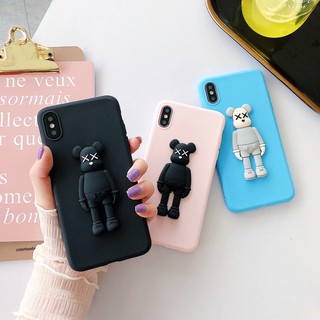 Ốp lưng bằng Silicone hình gấu cho OPPO F9 F9 F11 Pro