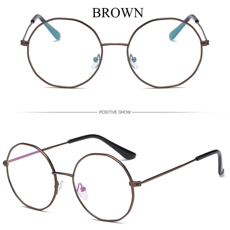 Kính Mắt Gọng Kim Loại Tròn Thời Trang Dành Cho Nam Và Nữ