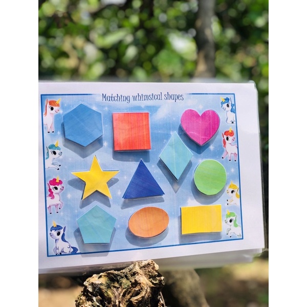 Học liệu bóc dán Montessori - Bộ kỳ lân - Ngựa Pony - Unicorn busy book