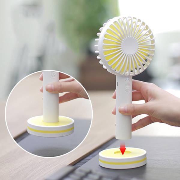 QUẠT TÍCH ĐIỆN CẦM TAY MINI FAN N9 - 3 CHẾ ĐỘ QUẠT SIÊU MÁT - TẶNG ĐẾ ĐỂ BÀN + PIN QUẠT + DÂY SẠC NHANH 30K