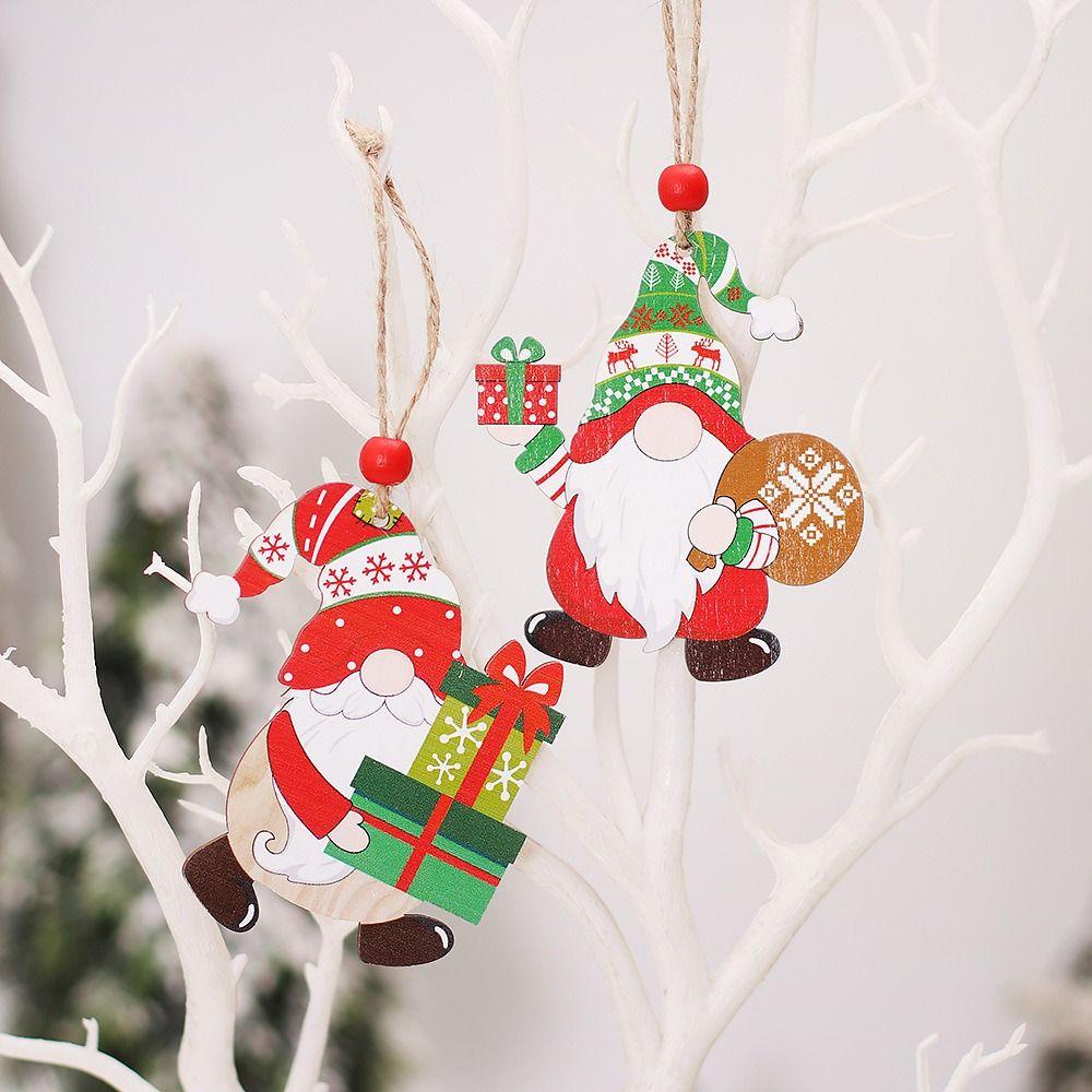 4 Dây Treo Trang Trí Giáng Sinh / Năm Mới Hình Ông Già Noel / Người Tuyết