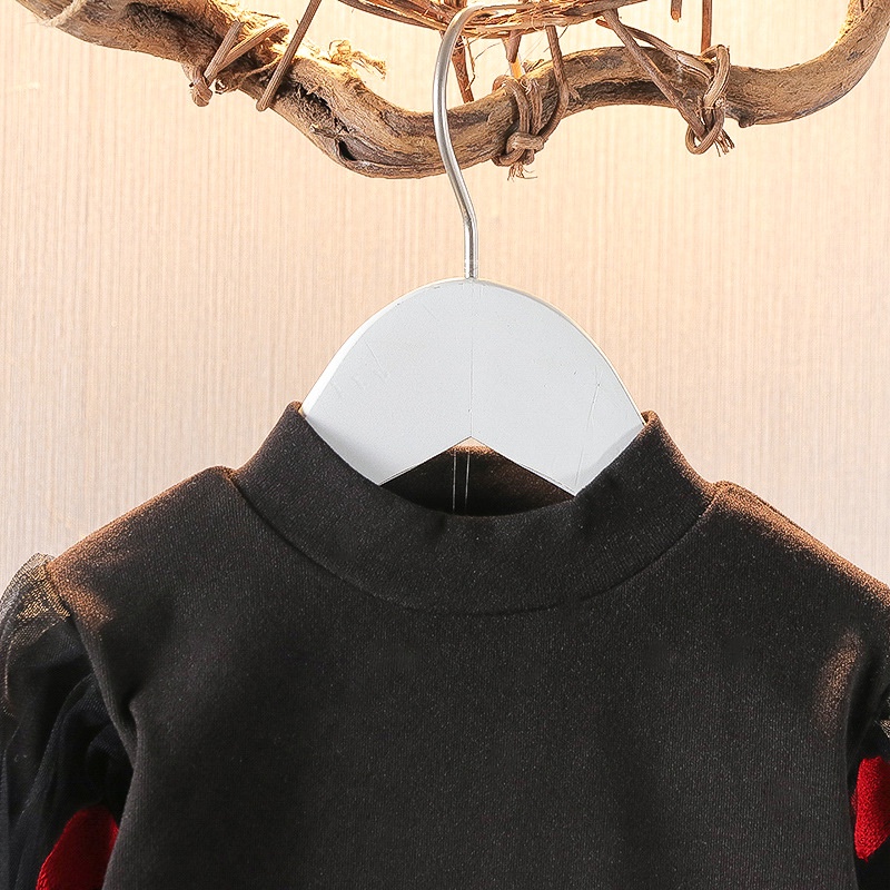 Bộ Đầm Dài Tay + Đầm Thời Trang Hàn Quốc Dành Cho Bé Gái 0-4 Tuổi