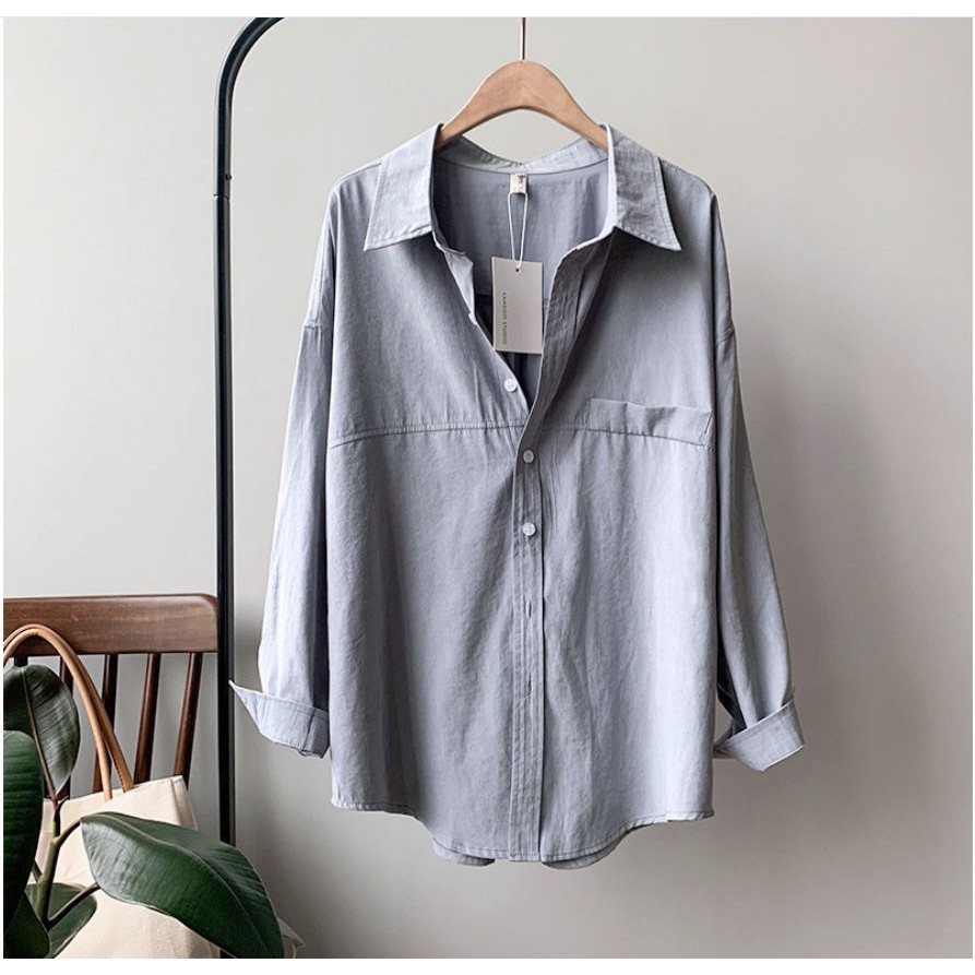 VẢI ĐẸP XỊN - ẢNH THỰC TẾ - Áo Sơ Mi Cotton Tay Dài Dory&amp;Pony CLASSIC RETRO STYLE – A141 (2 Màu - Nhập loại tốt)