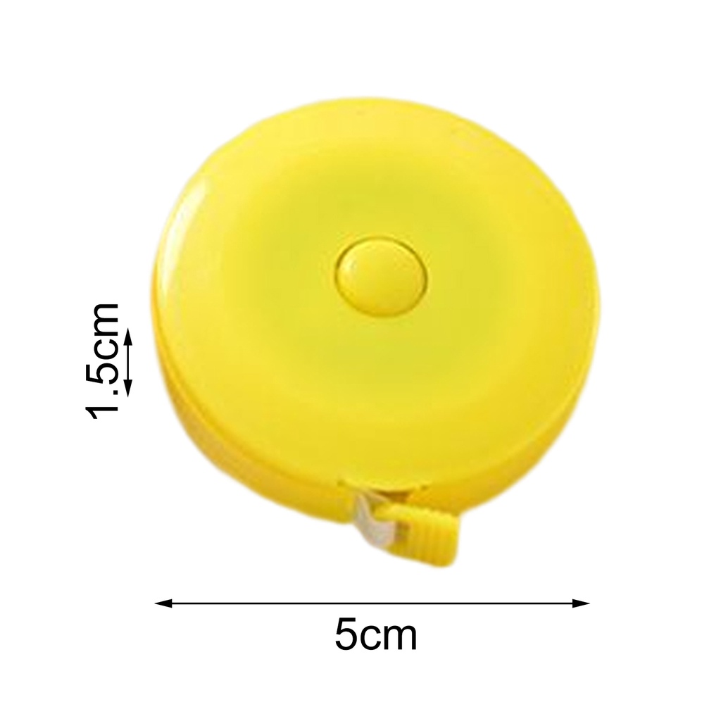 Thước Dây Mini Đo Lường Tự Động 1.5m Cho Thợ May