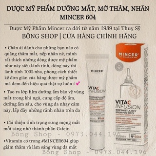 Kem dưỡng mắt dược phẩm lành tính mincer 604
