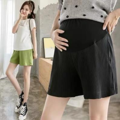 Quần sooc bầu_quần bầu đùi thun tăm lạnh cực mát ngày hè