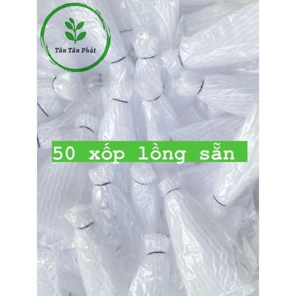 [50Cái] Xốp Bao Ổi, Vú Sữa Lồng Sẵn-⚡Siêu Rẻ -Loại Tốt (Đầy Đủ Xốp,Thun,Bọc) Giao Hàng Nhanh Trên Toàn Quố