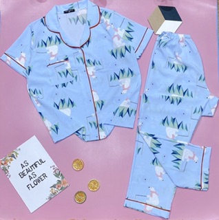 BỘ PIJAMA LỤA THÁI BIG SIZE 65-75KG
