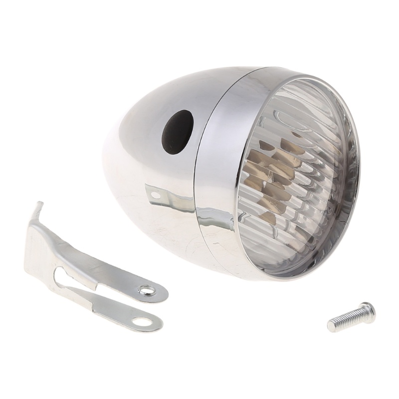 Đèn Pha 3 Bóng Led Vỏ Kim Loại Gắn Phía Trước Xe Đạp Kèm Giá Đỡ Tiện Dụng